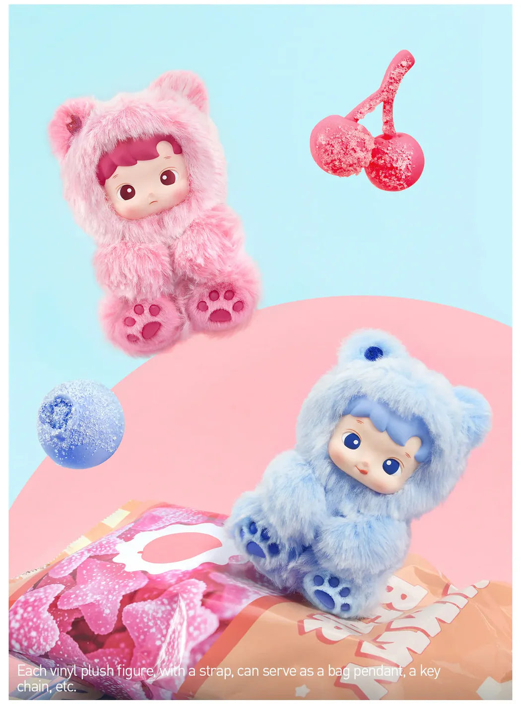 Hacipupu Gummy Bear Series-Vinyl Plush Pendant Blind Box
