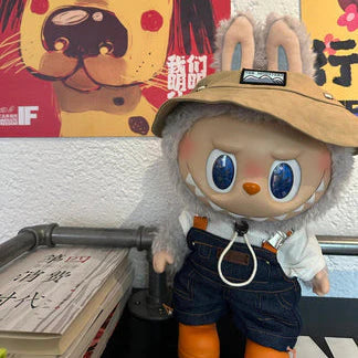 Labubu Fall in wild plush doll with key chain