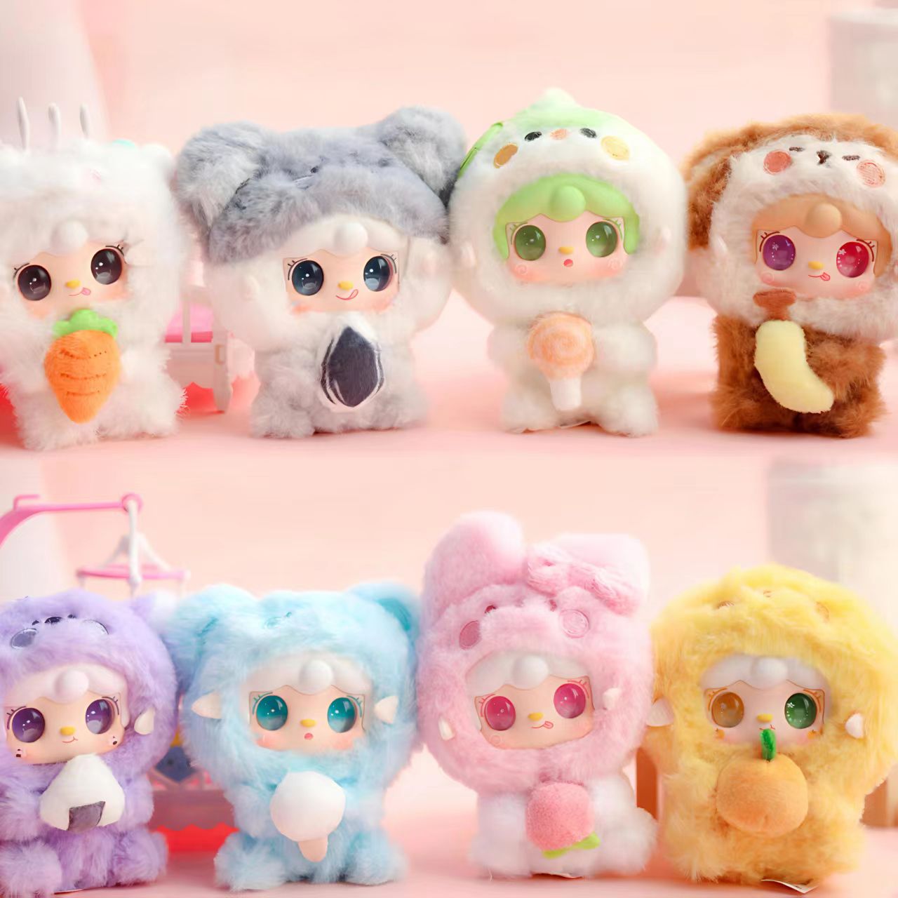 yooki V10 Gourmet restaurant Mini Pendant Plush Blind Box