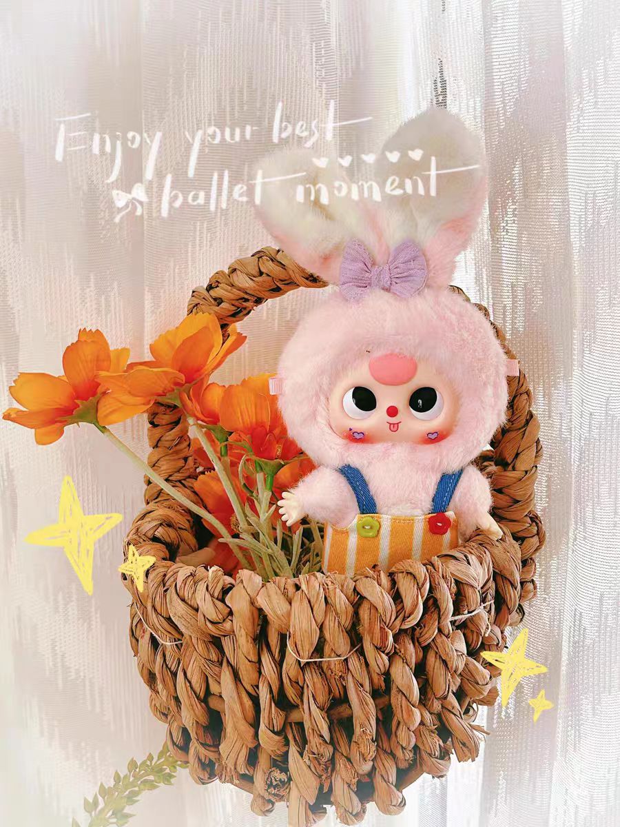 Baby Three Macaron Little Cute Bunny Plush Dolls Blind Box