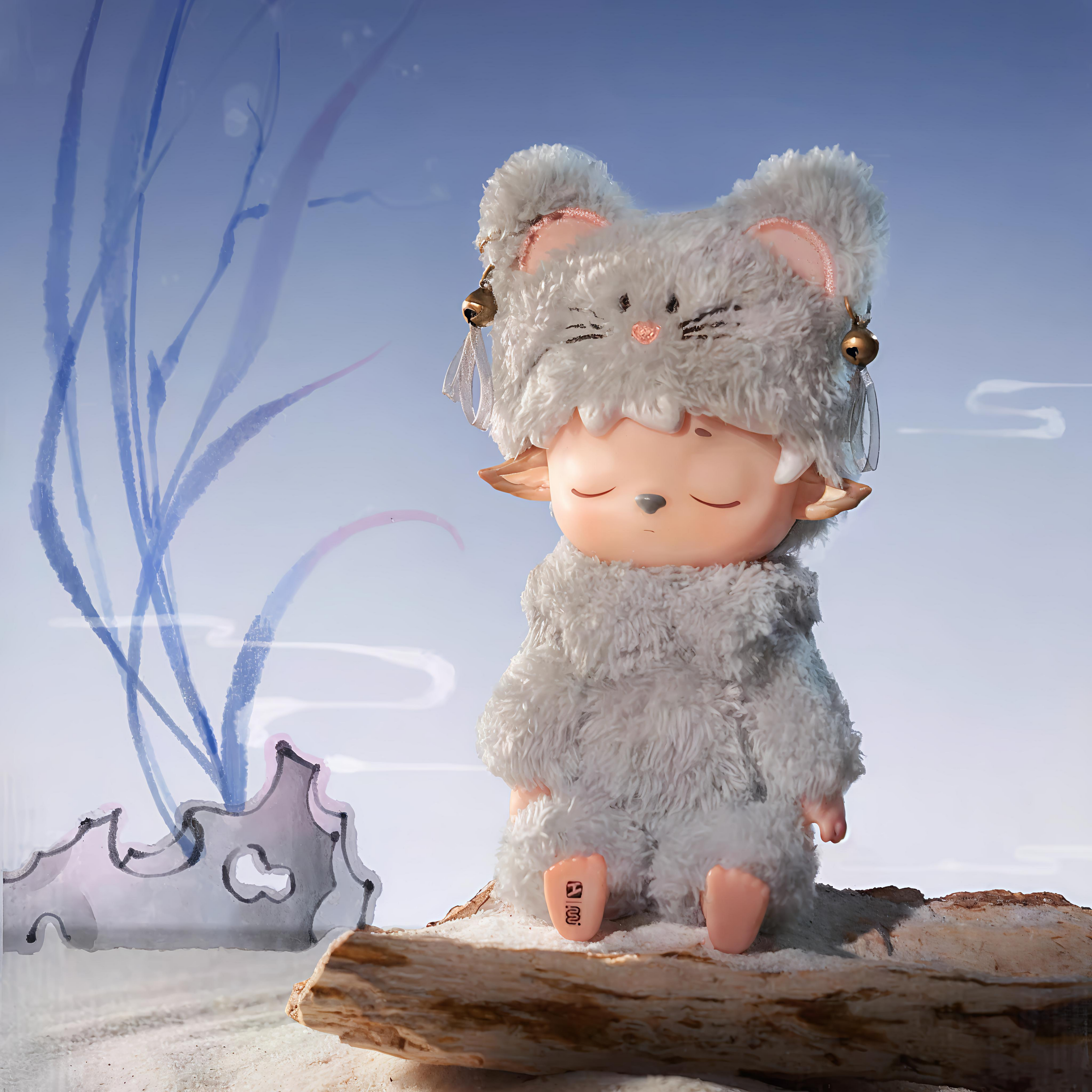 Mimi-Leisurely Elf-Vinyl  Plush Key Chain Blind Box