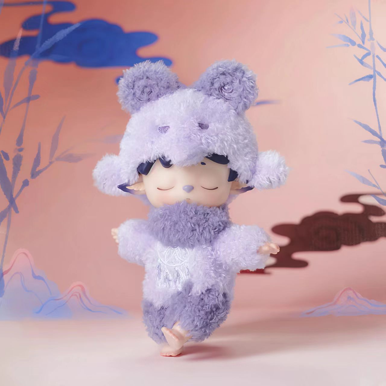 Mimi-Leisurely Elf-Vinyl  Plush Key Chain Blind Box